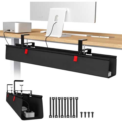 Univivi Under Desk Cable Management Tray